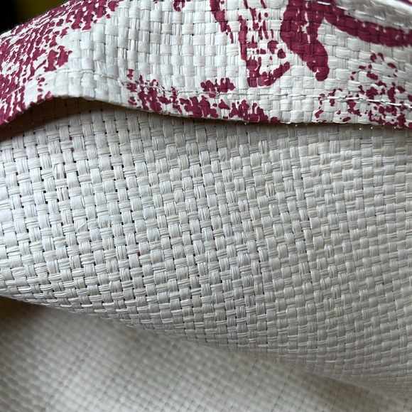 CHRISTIAN DIOR Beauty Straw Dioriviera Tote Pink NWOT - Picture 10 of 15